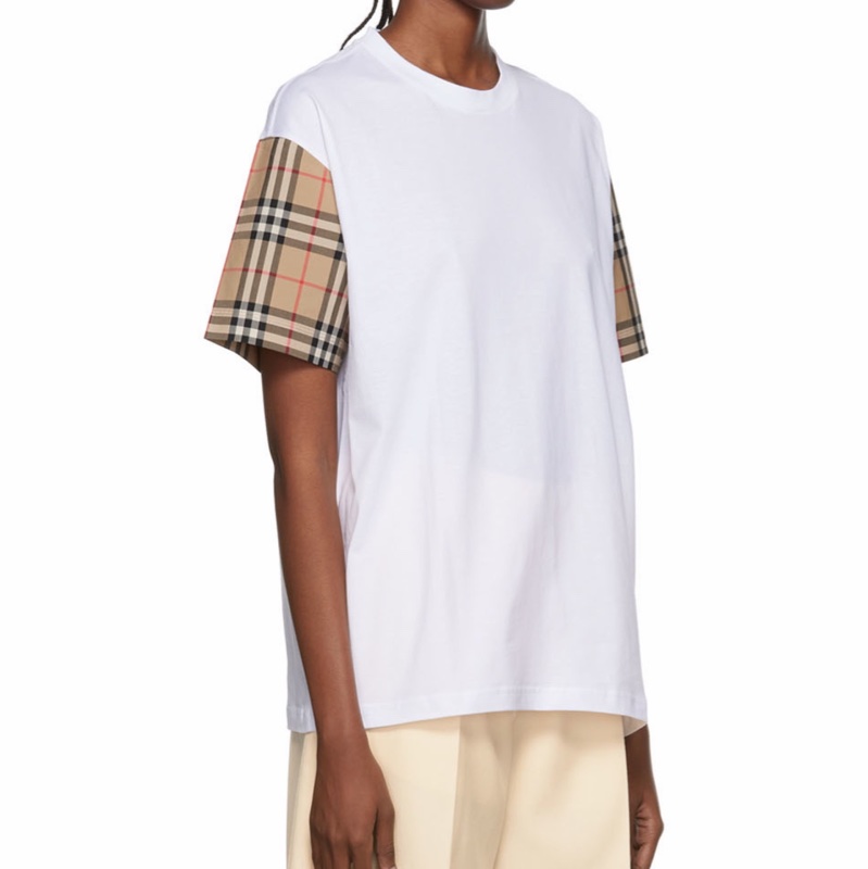 Burberry 女士 Vintage格紋衣袖T恤XXS XS S M L XL碼-8
