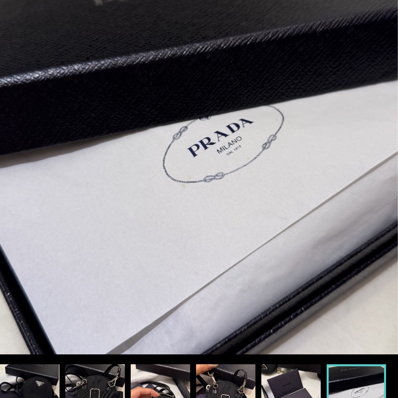 prada尼龍迷你小圓餅包 運動手臂包-5