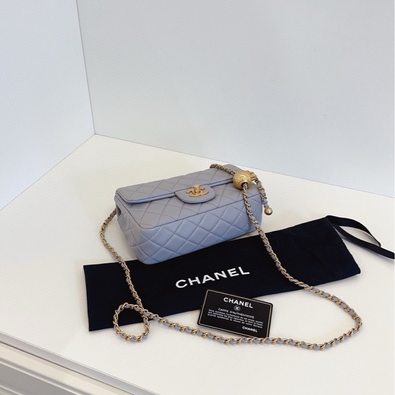 Chanel 香奈兒 20cm 灰色金球-4