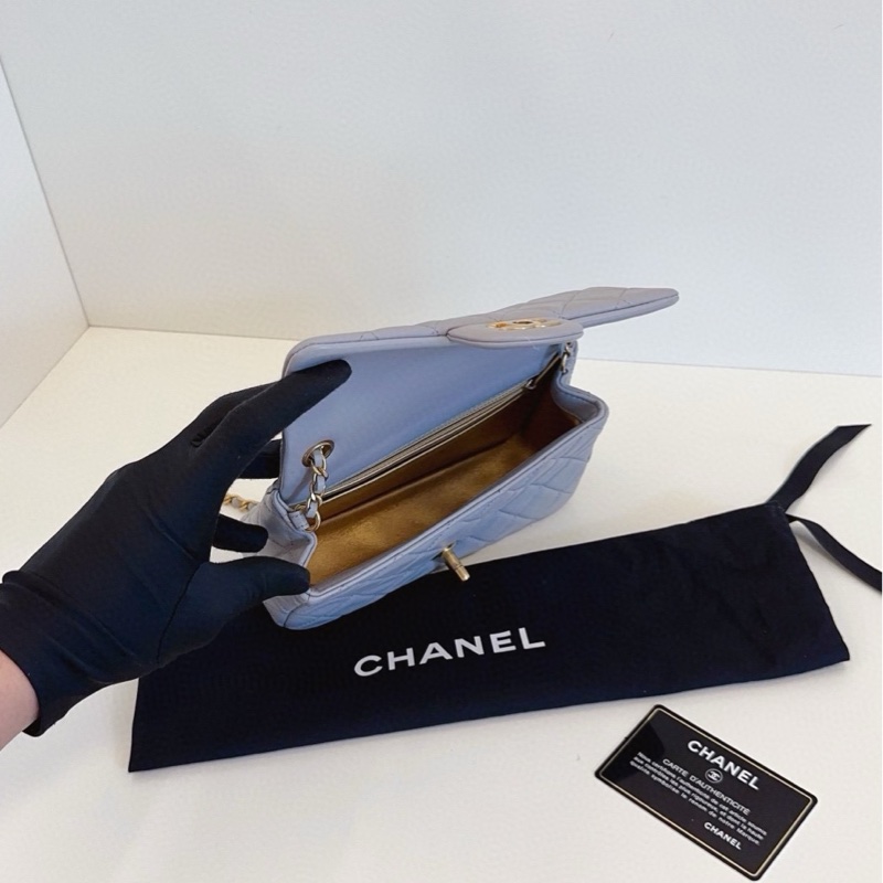 Chanel 香奈兒 20cm 灰色金球-7