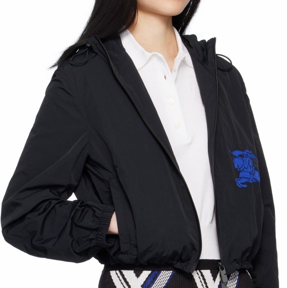 Burberry 女士 兜帽短款休閒夾克M-7