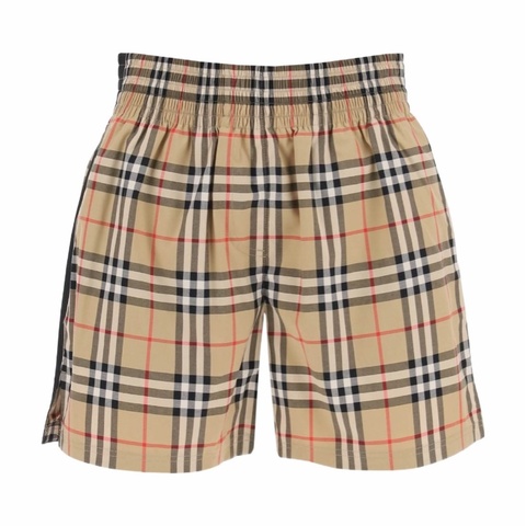 Burberry 女士 鬆緊腰格紋短褲UK-2 UK-4 UK-6 UK-8 UK-10