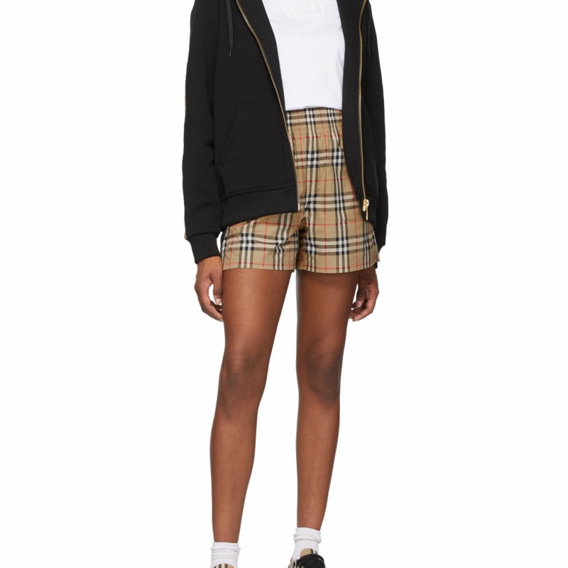 Burberry 女士 鬆緊腰格紋短褲UK-2 UK-4 UK-6 UK-8 UK-10-5