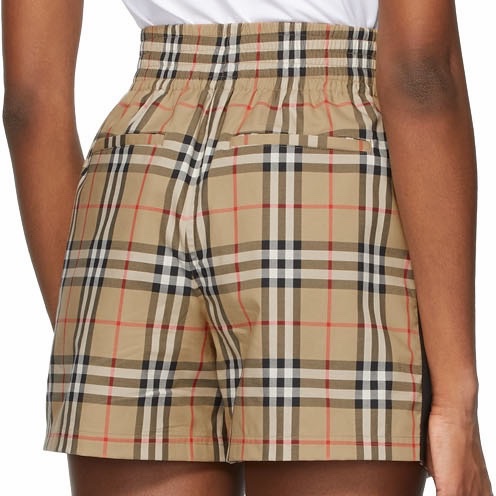 Burberry 女士 鬆緊腰格紋短褲UK-2 UK-4 UK-6 UK-8 UK-10-8