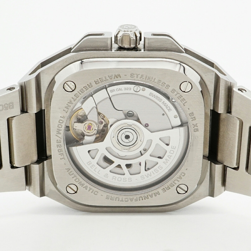 Bell & Ross BR-X5 冰藍精鋼男士腕錶 (BRX5R-IB-ST SST)-4