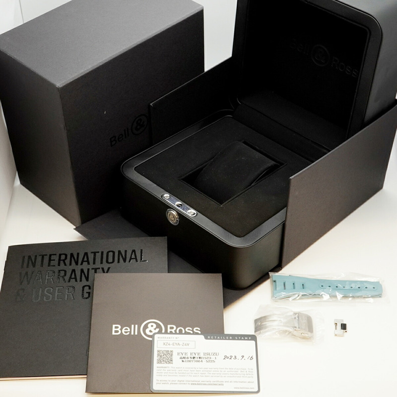 Bell & Ross BR-X5 冰藍精鋼男士腕錶 (BRX5R-IB-ST SST)-8