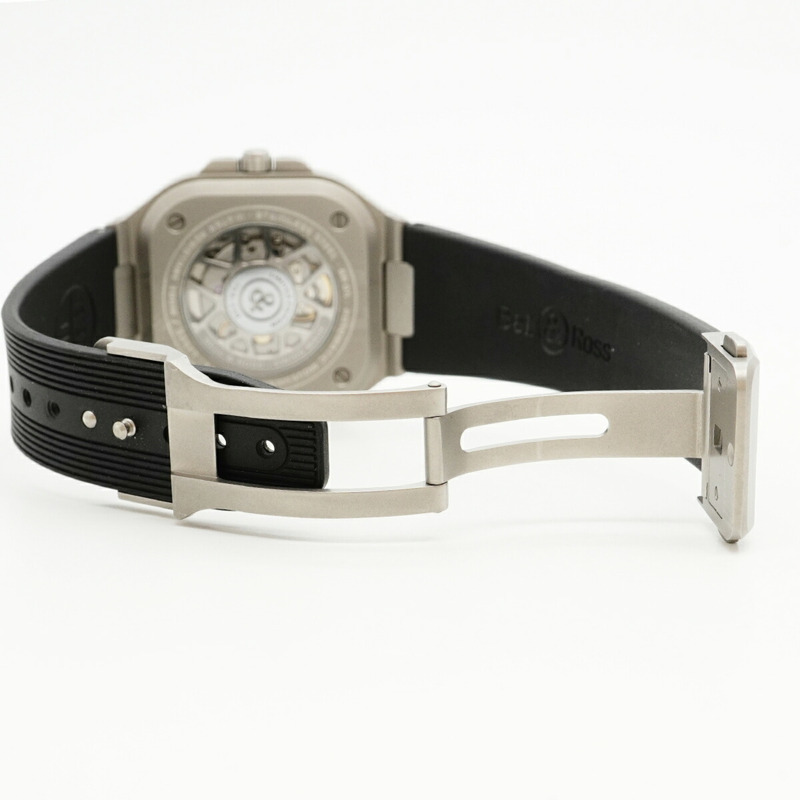 Bell & Ross BR 05 Hololum BR05A-GM-ST SST 灰色錶盤男士腕錶-3