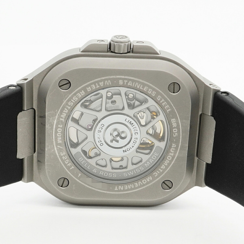 Bell & Ross BR 05 Hololum BR05A-GM-ST SST 灰色錶盤男士腕錶-4