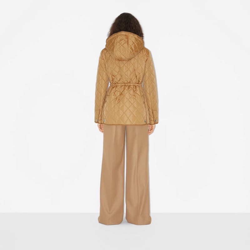 Burberry 女士 菱形絎縫棉服XS S M L XL-4