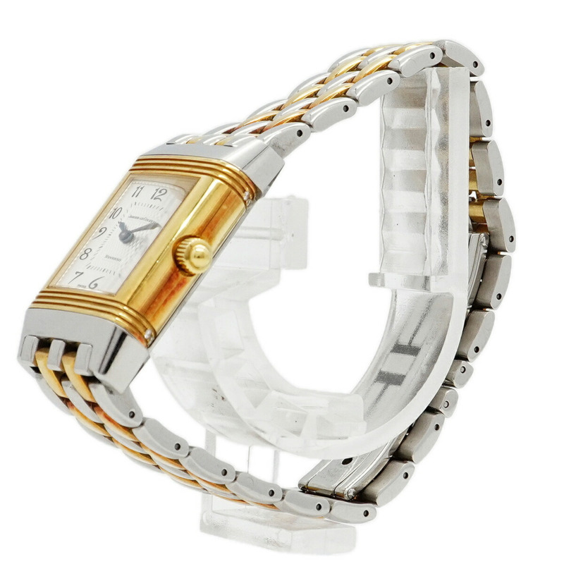 積家 Reverso Duetto 266.5.44 銀色錶盤女錶-1