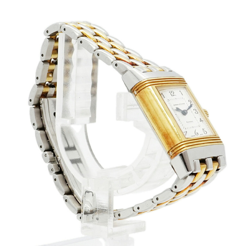 積家 Reverso Duetto 266.5.44 銀色錶盤女錶-2