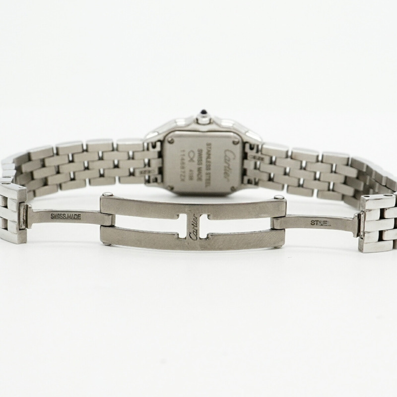 卡地亞 Panthère de Mini WSPN0019 銀色錶盤女士手錶-3