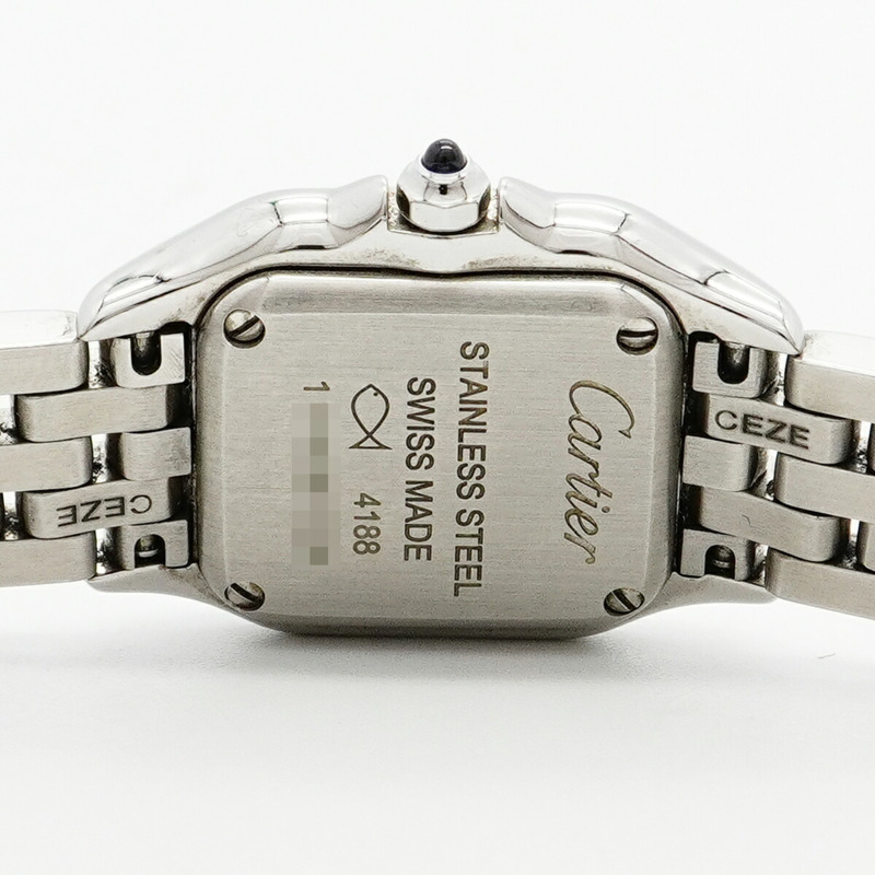 卡地亞 Panthère de Mini WSPN0019 銀色錶盤女士手錶-4