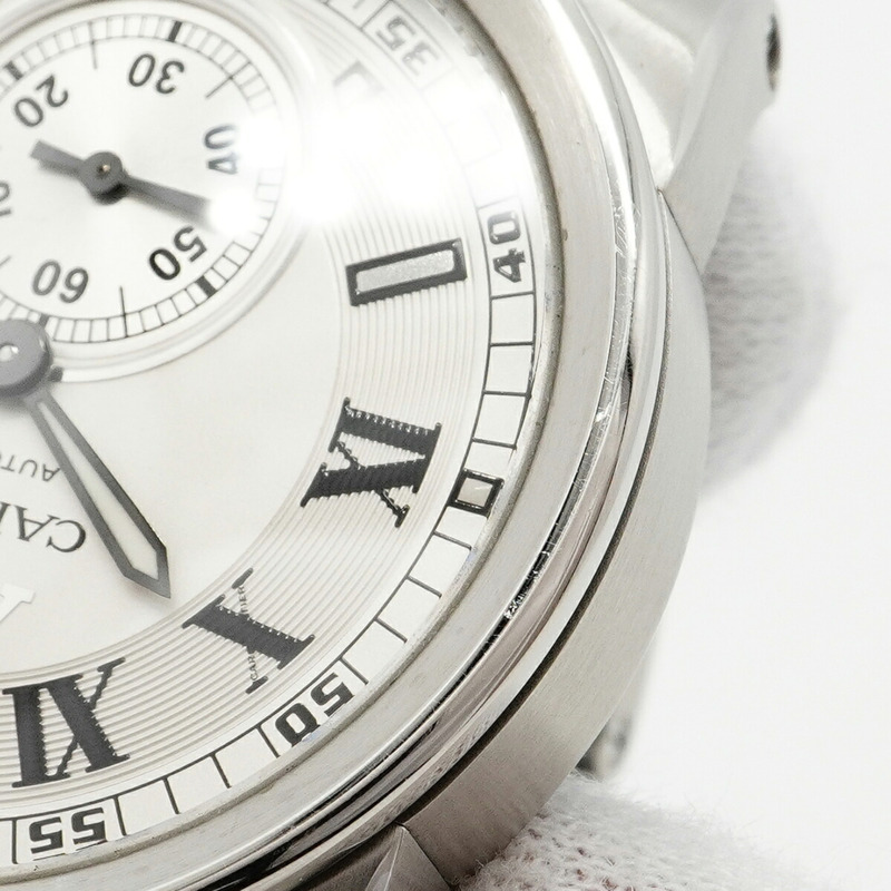 卡地亞 Calibre de LM W7100015 銀色錶盤男士腕錶-6