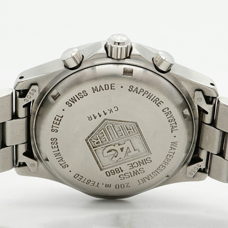 TAG Heuer 豪雅 Sea Racer Professional CK111R 白色錶盤男士腕錶-4