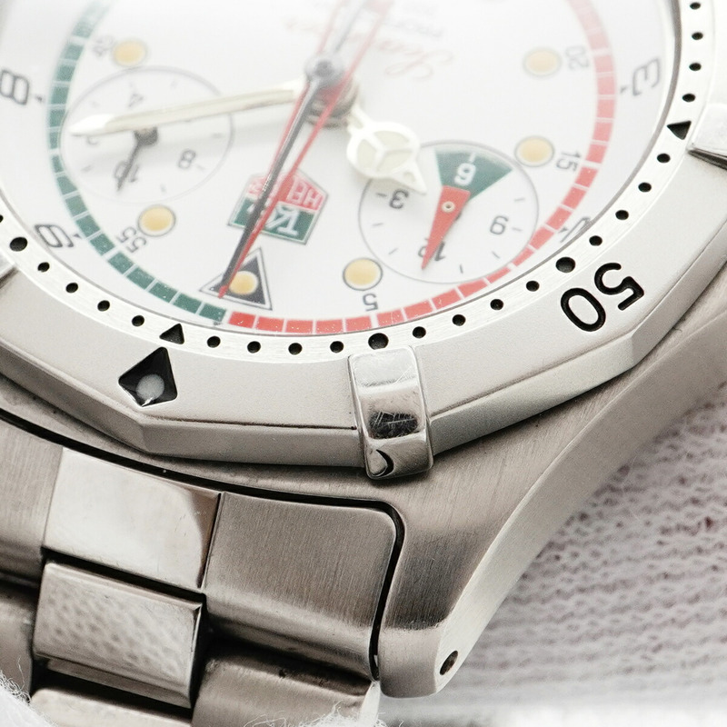 TAG Heuer 豪雅 Sea Racer Professional CK111R 白色錶盤男士腕錶-6