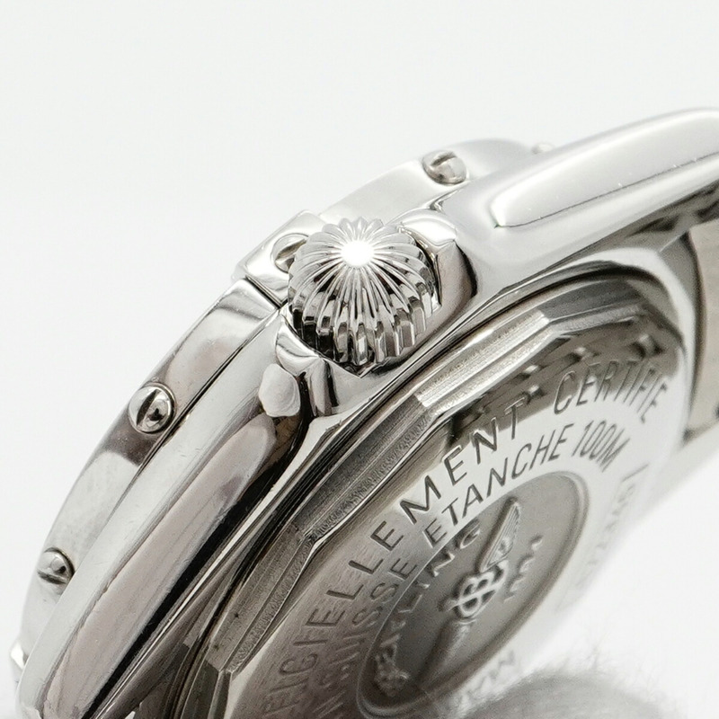 百年靈 Calistino A72345 藍色錶盤小姐腕錶-8