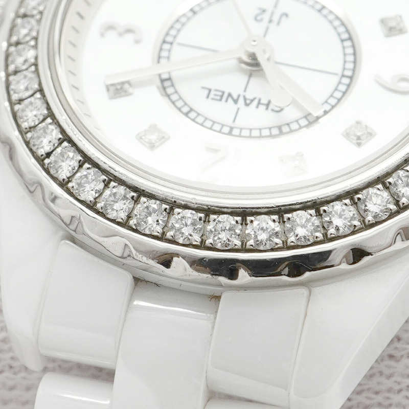 香奈兒 J12 H2572 白色錶盤女錶-6