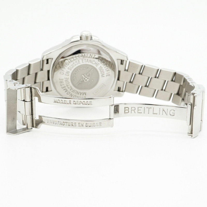 百年靈超級海洋系列 A17360 黃色錶盤男士腕錶-3