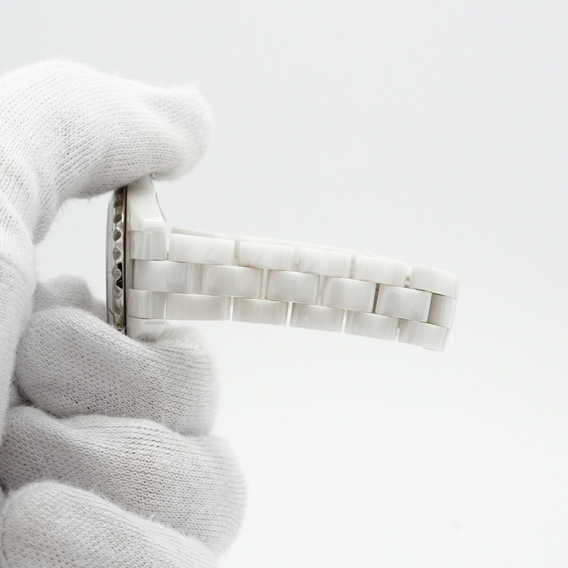 香奈兒 J12 幻影 H3705 白色錶盤小姐腕錶-5