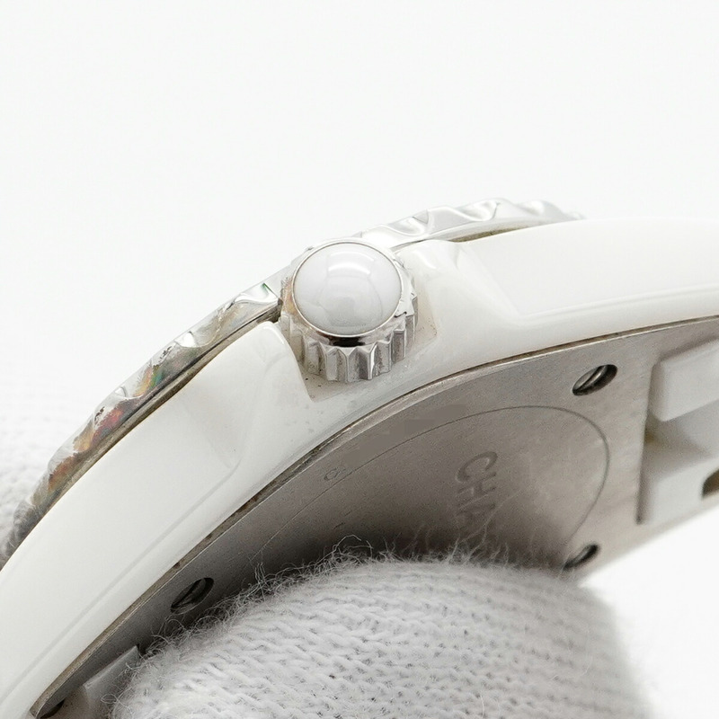 香奈兒 J12 幻影 H3705 白色錶盤小姐腕錶-8