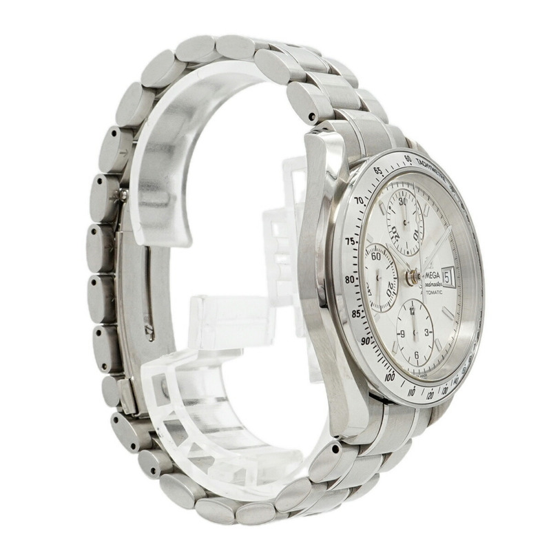 歐米茄超霸系列3513.30銀色錶盤男士腕錶-2