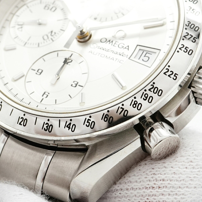 歐米茄超霸系列3513.30銀色錶盤男士腕錶-7