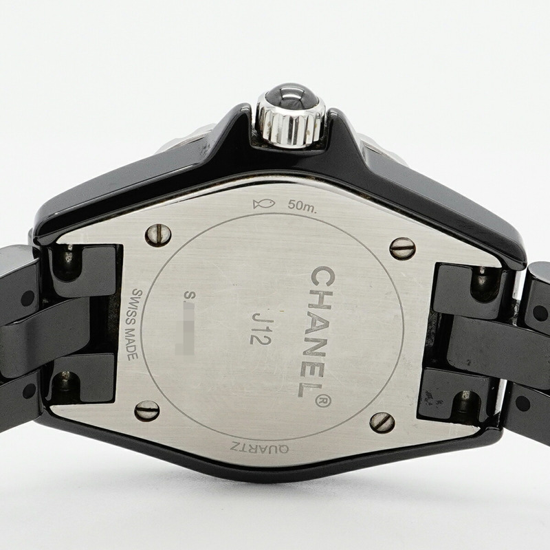 香奈兒 J12 H2569 黑色錶盤小姐腕錶-4