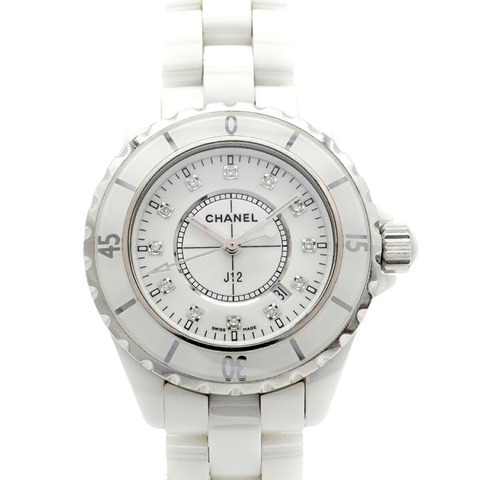 香奈兒 J12 H1628 白色錶盤女錶