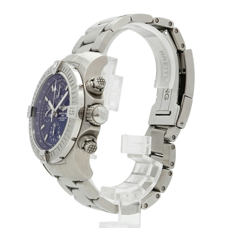 百年靈復仇者A13385藍色錶盤男士腕錶-1