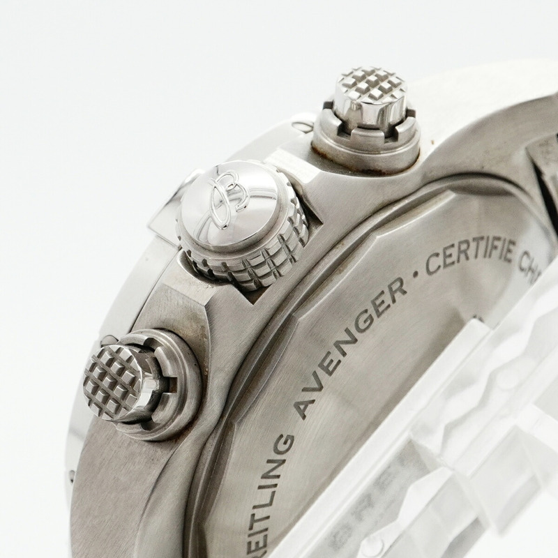 百年靈復仇者A13385藍色錶盤男士腕錶-7