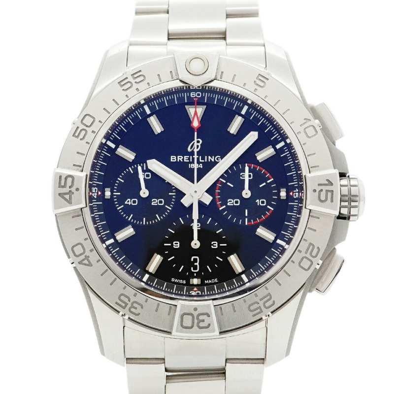 百年靈復仇者AB0147黑色錶盤男士腕錶-0