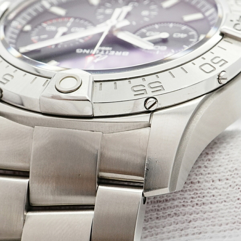 百年靈復仇者AB0147黑色錶盤男士腕錶-6