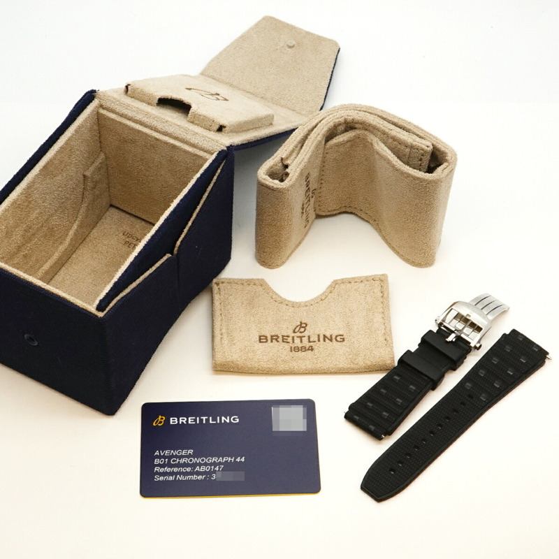 百年靈復仇者AB0147黑色錶盤男士腕錶-9