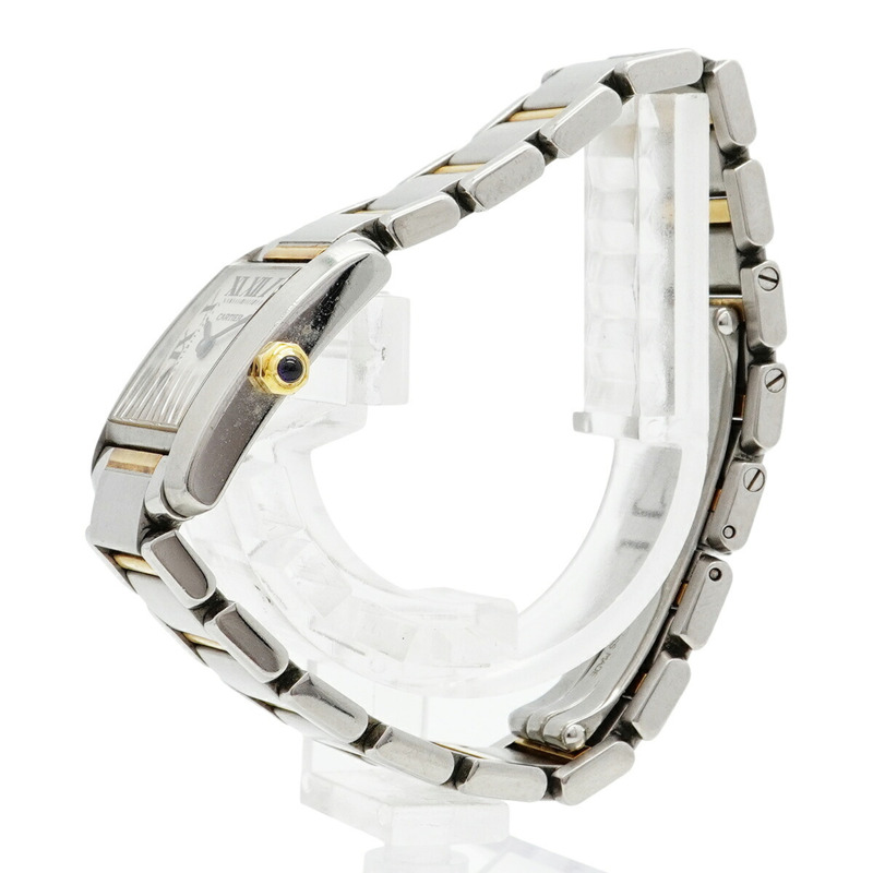 卡地亞 Tank Française SM 雙色腕錶 W51007Q4 象牙色錶盤 女士款-1