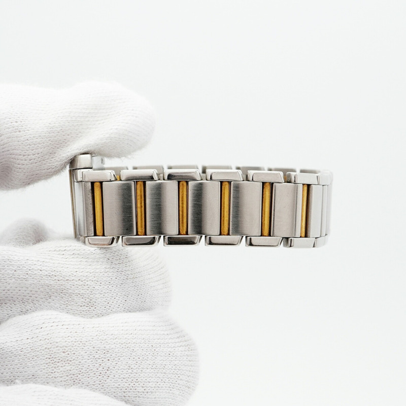 卡地亞 Tank Française SM 雙色腕錶 W51007Q4 象牙色錶盤 女士款-5