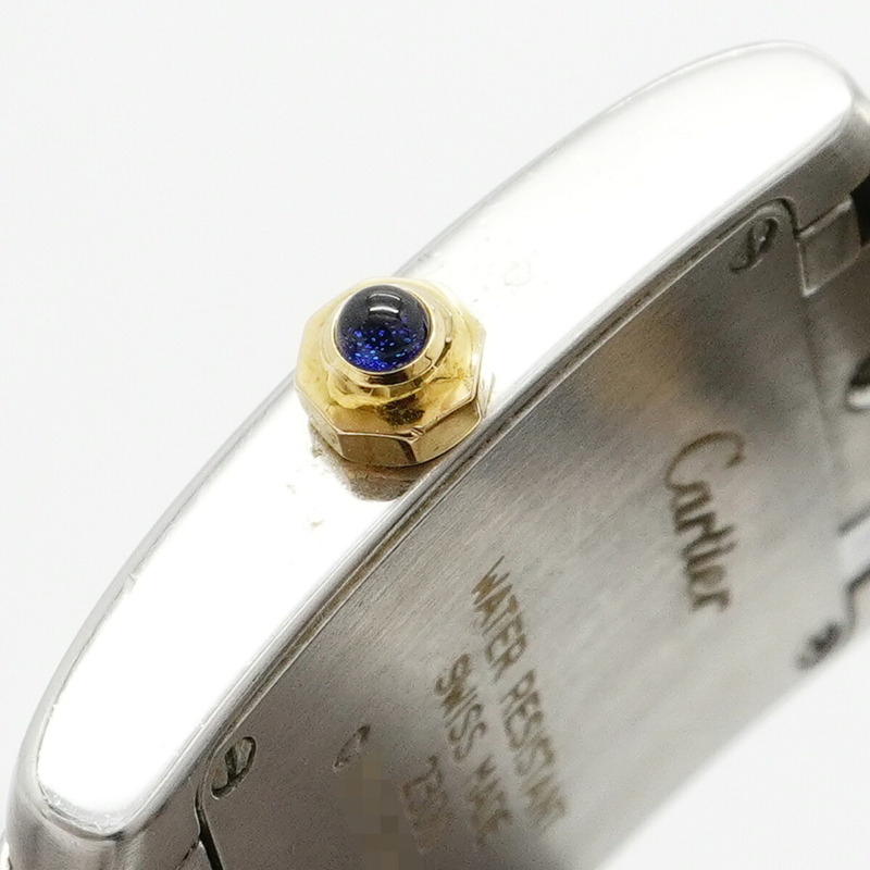 卡地亞 Tank Française SM 雙色腕錶 W51007Q4 象牙色錶盤 女士款-9