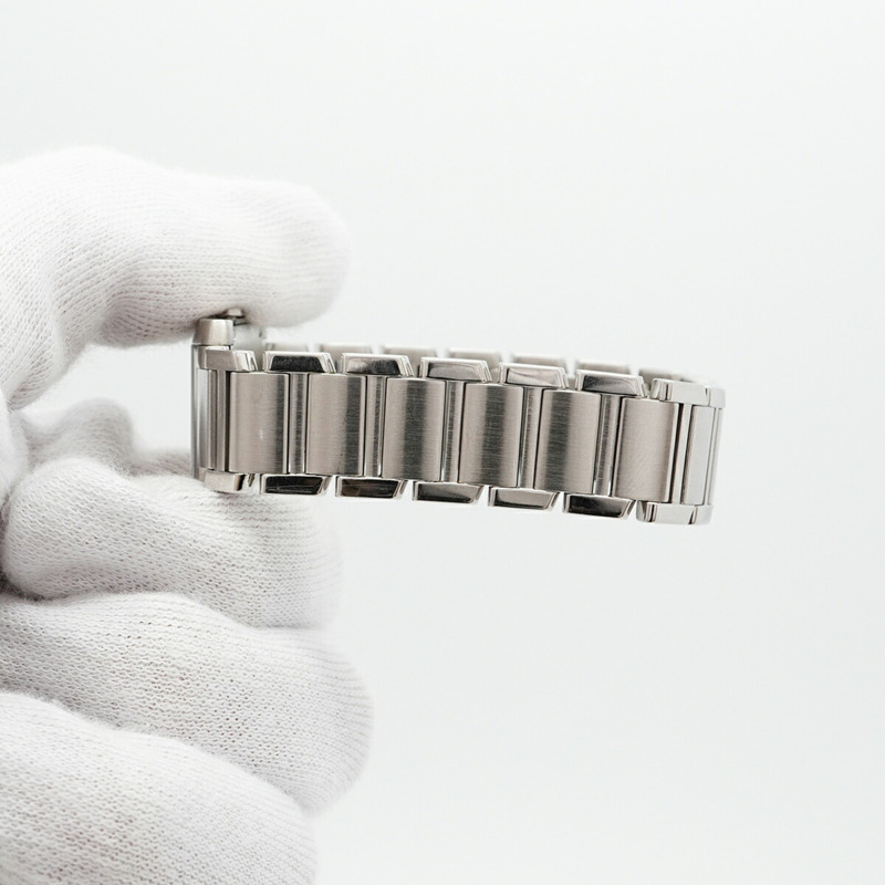 卡地亞 Tank Française SM W51008Q3 象牙色錶盤女士腕錶-5