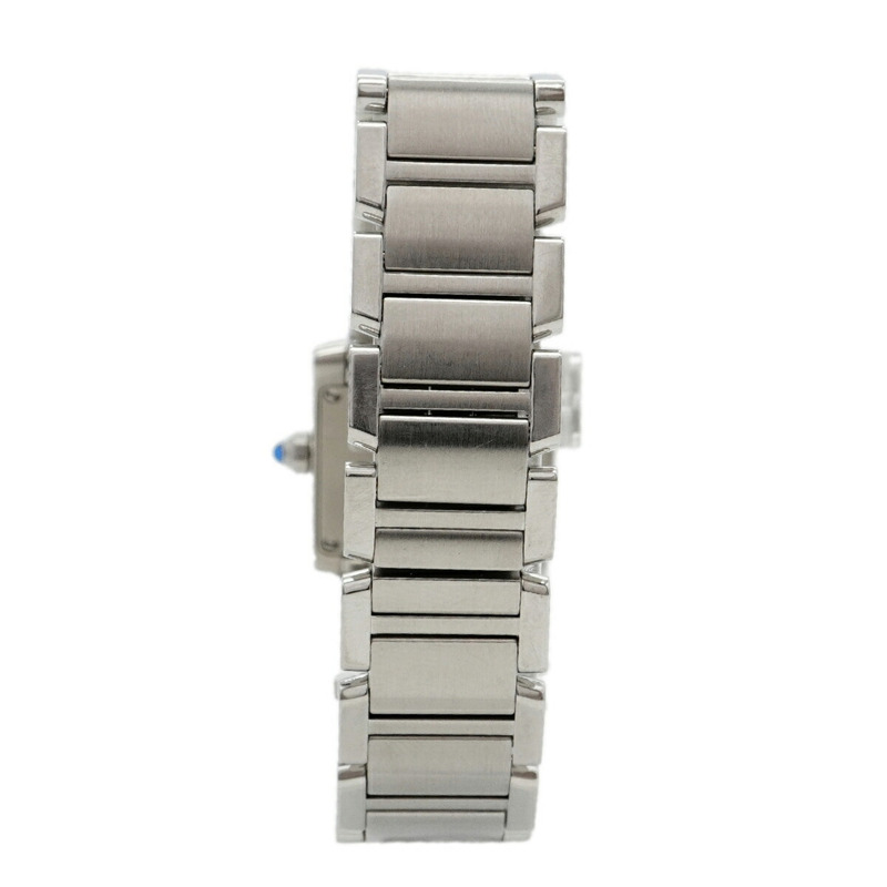 卡地亞 Tank Française SM W51008Q3 象牙色錶盤女士腕錶-8