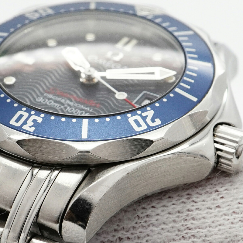 歐米茄海馬系列 2224.80 海軍藍錶盤女錶-6