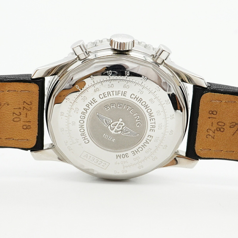 百年靈老款Navitimer A13322黑色錶盤男士腕錶-4