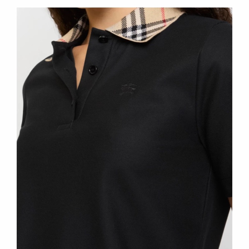 Burberry 女士 格紋領棉質Polo衫XS S M L XL-2
