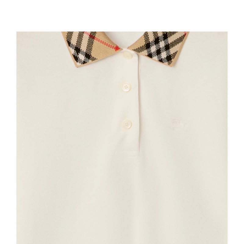 Burberry 女士 格紋領Polo衫XS S M L XL碼-3