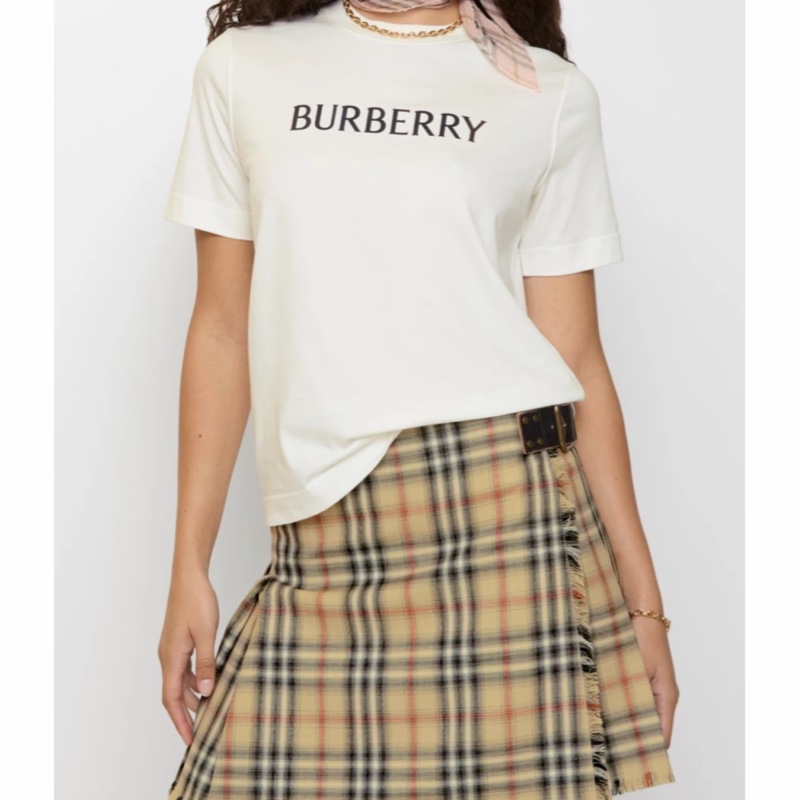 Burberry 女士 徽標 T 恤XXS XS S M L XL XXL碼-4