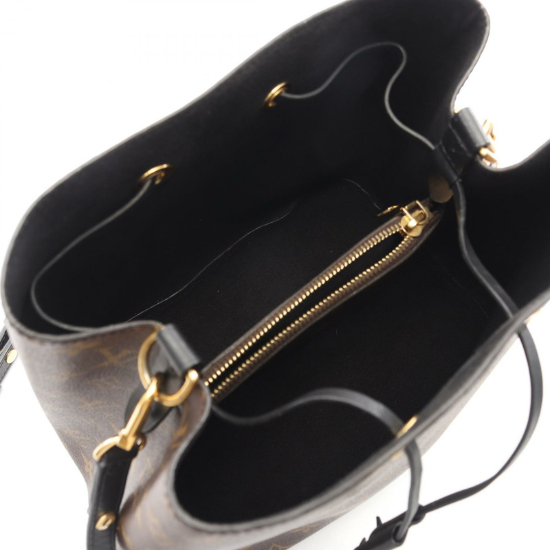 路易威登 Neonoe 肩背包 M44020 Monogram 帆布 棕色 黑色 二手 LV-2