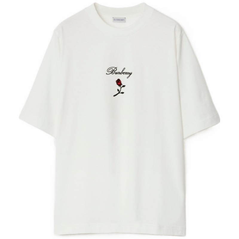 Burberry 女士 玫瑰棉質 T 恤XXS XS S M L XL碼-0
