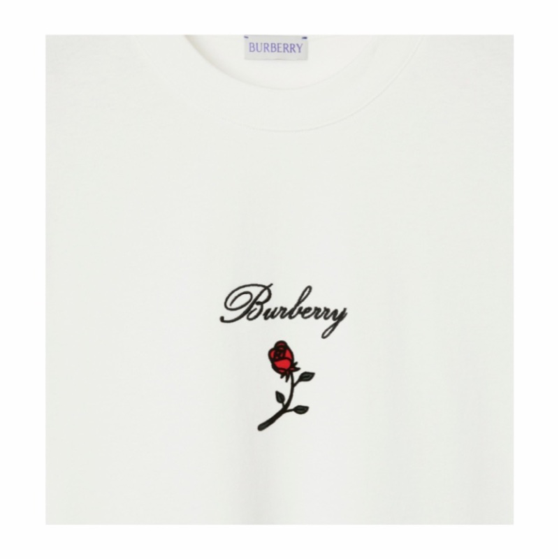 Burberry 女士 玫瑰棉質 T 恤XXS XS S M L XL碼-2