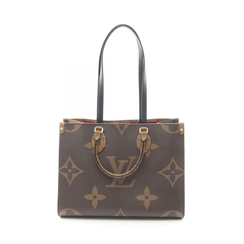 路易威登 On the Go MM 單肩托特包 M45321 Monogram Giant Reverse 二手-0