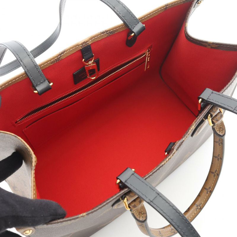 路易威登 On the Go MM 單肩托特包 M45321 Monogram Giant Reverse 二手-2