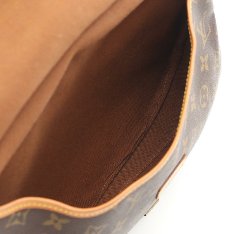 路易威登 Saumur 30 肩斜背包 M42256 Monogram 帆布 棕色 二手-2